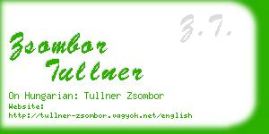 zsombor tullner business card